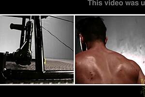 rim chair bondage with toys and fucking