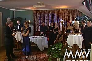 trashy retro couples banging hard in wild groupsex action