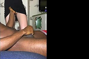 Shy white wife meets big black cock for first time