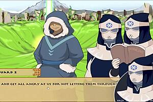 Commented gameplay of Ecchi anime, Four Elements Trainer Book 4 Love with Sloppy Korra