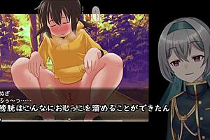 Kunugi-Chan In Crossdressing Gets Crashed By Machine In Garage Game