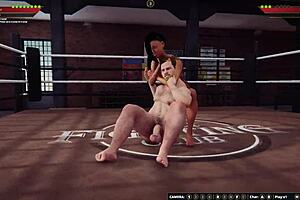 Ethan vs Meigui II, naked fighters battling it out!