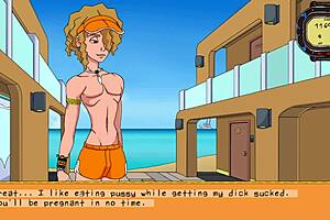 Tourist Gets Blowjob and Sex in Anime Hentai Trap