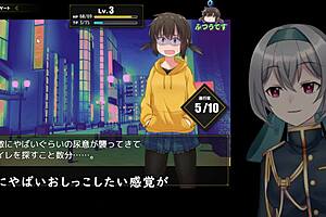 Kunugi-Chan In Crossdressing Gets Crashed By Machine In Garage Game