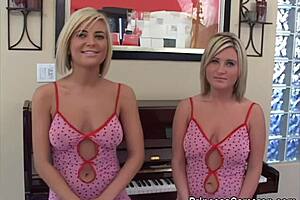 Topless Teen 18+ Princess Cameron And Gia Show Big Natural Boobs.