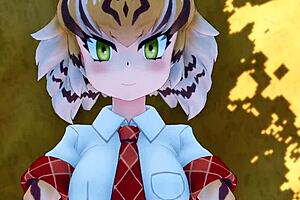 Bengaru Tora from Kemono Friends in emotional anime hentai fuck.