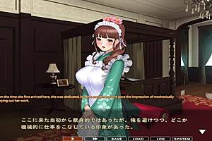 maid-san to boin game hozuki scene 4 english