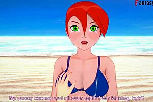 grown gwen tennyson in bikini pov promo