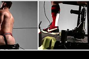 rim chair bondage with toys and fucking