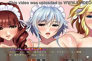 Maid-san plays boin game in final orgy scene english.