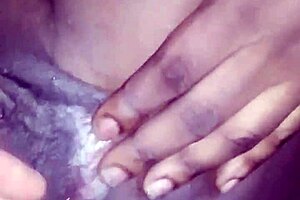 Fingering Young Black Teen Pussy Open!