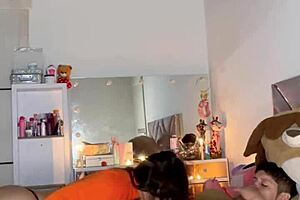 latina babe sucks big cock outdoor