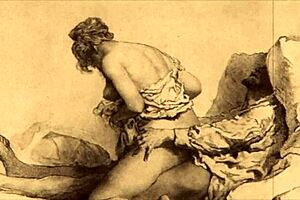 Vintage Comic Illustrations with Subtle Erotic Touches