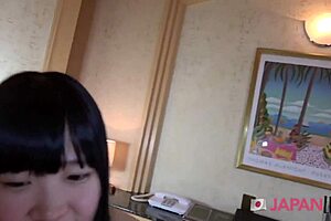Adorable Japanese Teen Bent Over for POV Creampie Sex