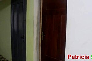 My delivery guy got a good big black cock fucking my huge bbw pussy in missionary.