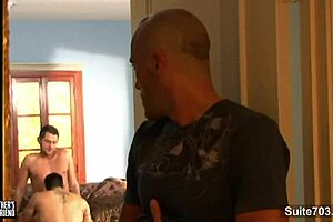 Three Excited Gays Fucking Hard