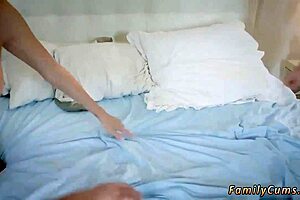 Teen Babe Strips Down and Bangs at Romantic Family Dinner