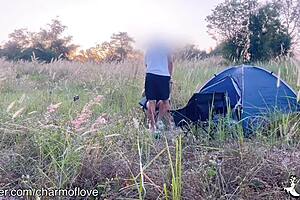 One on one sex in the woods with my girlfriend