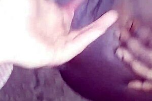 Fingering Young Black Teen Pussy Open!