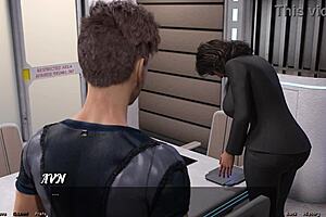 Stranded in space 110 - busty ebony milf jealous after fucking 😏