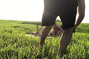 russian teen 18+ drilled hard backstage in raw action