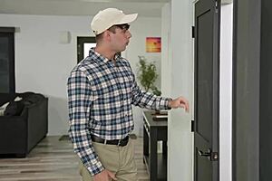 I ride my handyman like a cum slut, thanking him with my tight pussy and tits 😈