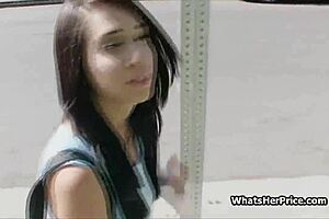 Wow, Picking Up and Fucking Big Tit Teen from the Street!