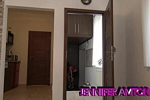 Neighbor Arrives for Tea and Receives Hot Blowjob with Cum!