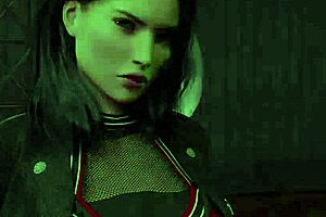 Girl Models Red Suit in Fashion Show Episode 1