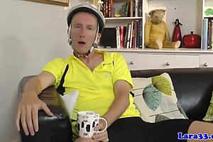 British MILF seduces cyclist for hot sex