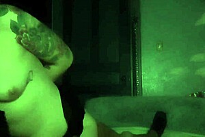 Girlfriend gets anal from big cock while friend spies.