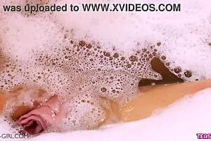 sexy petite teen gets massage from father in law on sofa pov