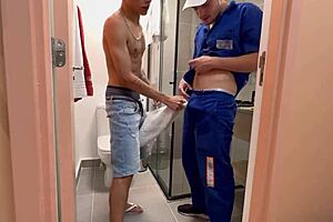 Brazilian building technician with big cock