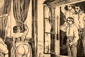 Vintage Erotic Illustration Unveils Retro Charm in Stunning Detail