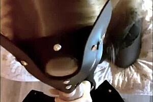 blonde with small breasts sucking a big dick