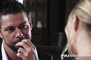 Private Com - Gorgeous Blonde Angelika Grays Reverse Cowboys A Shaft