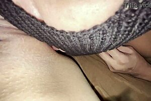 Intimate Oral Pleasure In Torn Pantyhose.