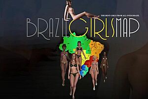 Beautiful Brazilian beauty in hot 1 on 1 action
