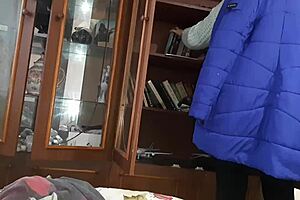 Masturbating under the covers with a classmate watching