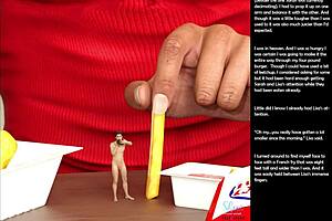 Small 18+ Girl's Gestures In 3D Cartoon Sex