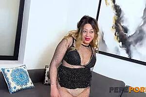 Chanel dominates two studs with her massive ass in intense anal action