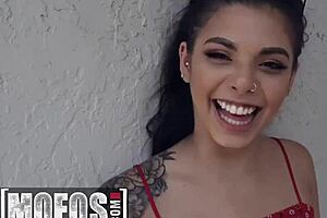 gina valentina says, 'i can't resist the cash, so i'll spread my pussy in the alley'