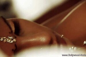 Hell yeah, seductive brunette strips in Garden of Eden!