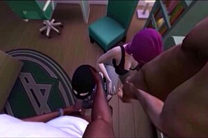 two white women feel intense pleasure as two black men with big cocks fuck them after catching them stealing