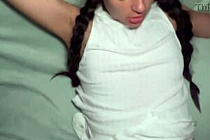 Stepsister Caught Without Panties and I Slipped In Her Ass