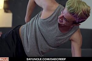 Big dick stepdad and stepson in hardcore gay scene