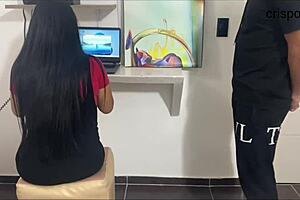 Hot job interview turns wild.