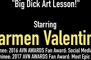Carmen Valentina has a big black cock day with facial and creampie scenes