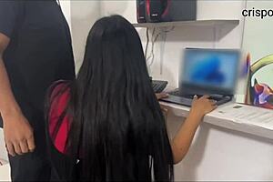 Hot job interview turns wild.