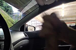 Beautiful Woman Masturbates In Public